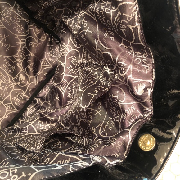 BETSEY JOHNSON *NWOT Quilted Pink/Black Tote Purse - Picture 9 of 9